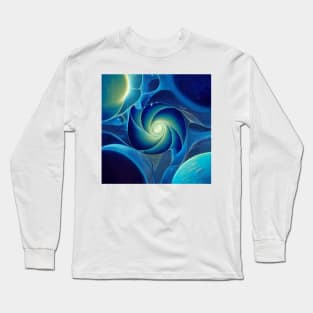 Fractal Space Dust Spiral Long Sleeve T-Shirt